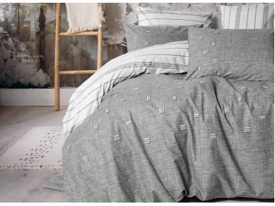Постельное белье с вышивкой Cotton Box - Klein Patara Gri (Турция), евро комплект Постельное белье с вышивкой Cotton Box - Klein Patara Gri (Турция), евро комплект